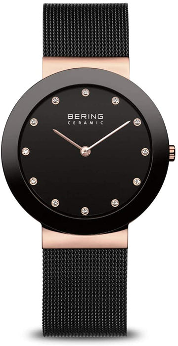 BERING Ceramic Polished Rose Gold Women's Watch | 11435-166 | Time Watch Specialists